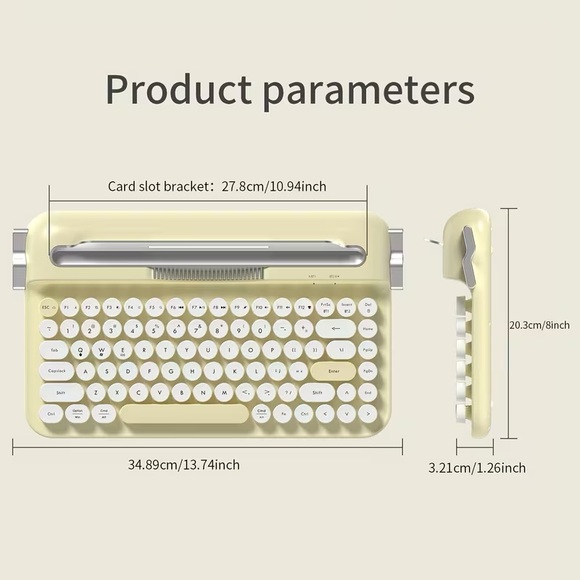 Typewriter Wireless Keyboard - Picture 13 of 13